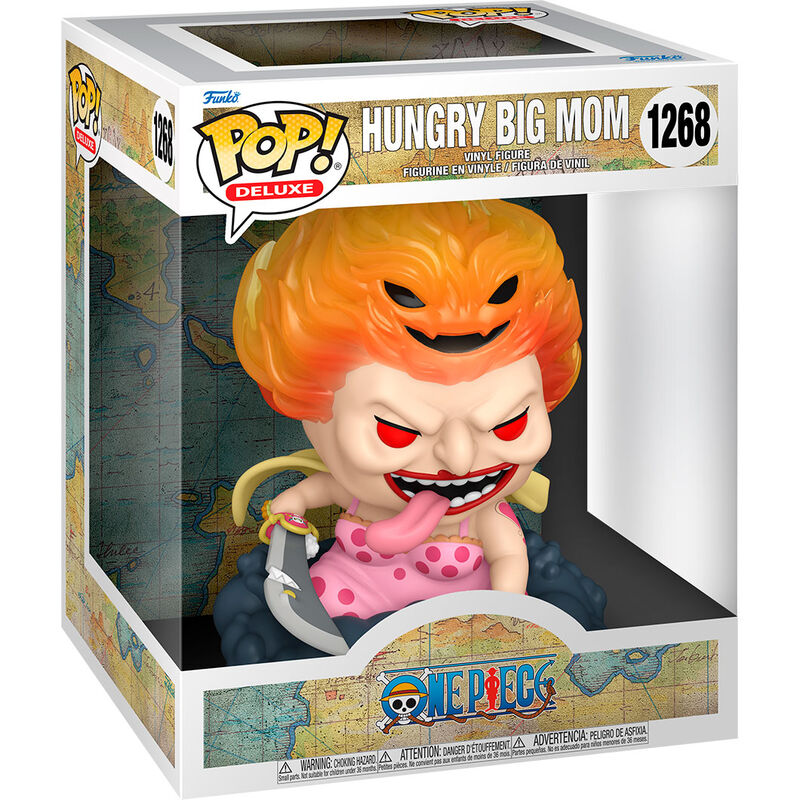 Figura FUNKO POP! Hungry Big Mom de One Piece sobre una base oscura - 2
