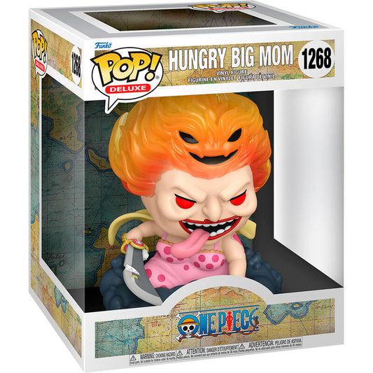 Figura FUNKO POP! Hungry Big Mom de One Piece sobre una base oscura - 2