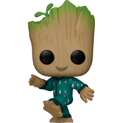 Figura Funko POP! Marvel de Groot con mono verde en caja con ventana - 2