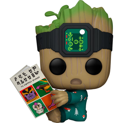 Figura Funko POP! de Groot con pijama verde en caja con ventana - 2