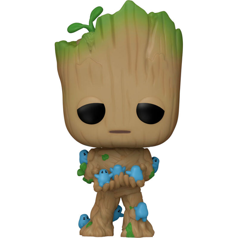 Figura Funko POP! de Groot con Grunds azules en caja con ventana - 2