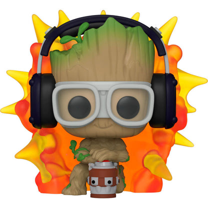 Figura Funko POP! Marvel de Groot con detonador, gafas y auriculares - 2