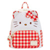 Mochila Loungefly de Hello Kitty con cuadros rojos