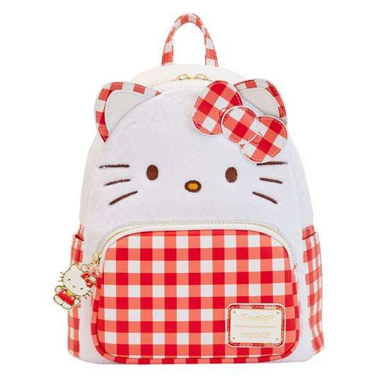 Mochila Loungefly de Hello Kitty con cuadros rojos