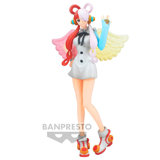Figura de Uta de One Piece Film Red con alas y vestido blanco