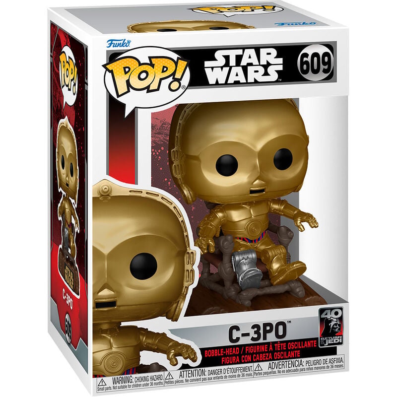 Figura Funko POP! de C-3PO de Star Wars 40th en caja con ventana