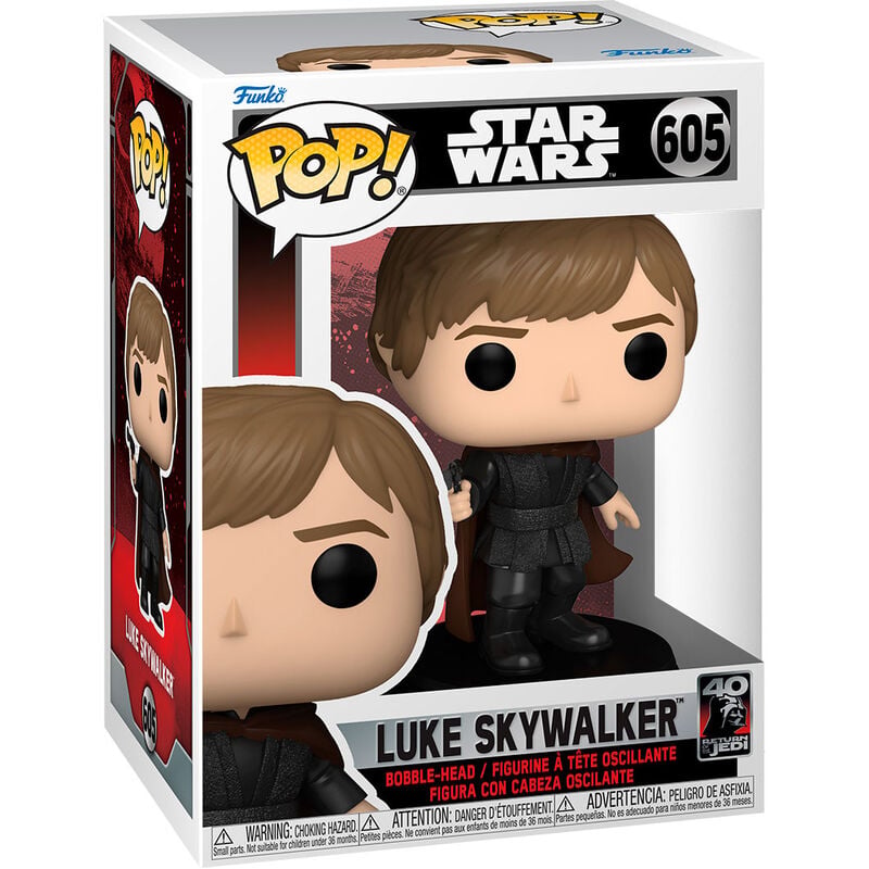Figura Funko POP! de Luke Skywalker de Star Wars en caja con ventana