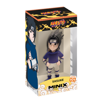 Figura MINIX de Sasuke Uchiha de Naruto Shippuden con banda de Konoha - 2