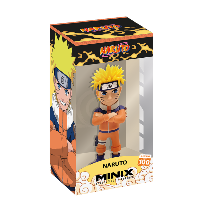 Figura MINIX de Naruto Uzumaki con traje naranja y brazos cruzados - 2