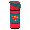 Cantimplora Superman DC Comics roja y azul verdosa con escudo frontal