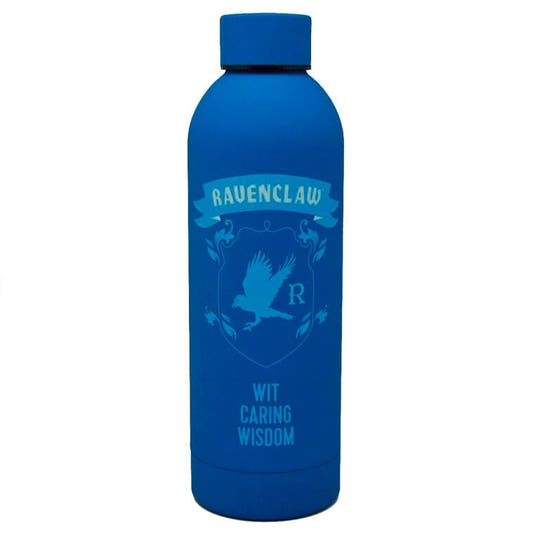 Botella azul de acero inoxidable Ravenclaw de Harry Potter