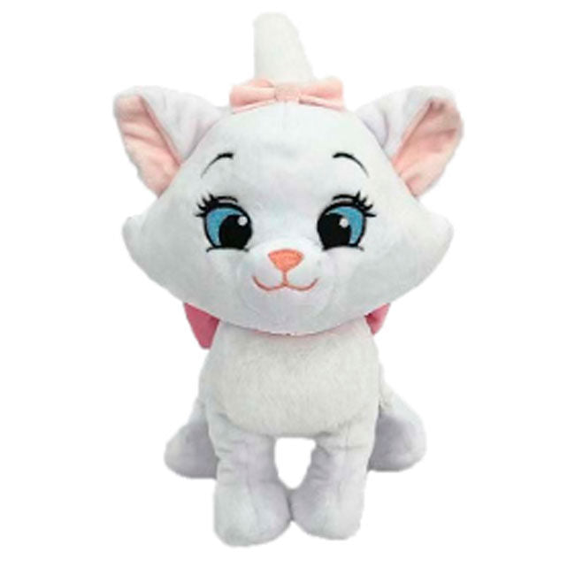 Peluche de Marie de Los Aristogatos Disney, blanca con detalles rosas - 2