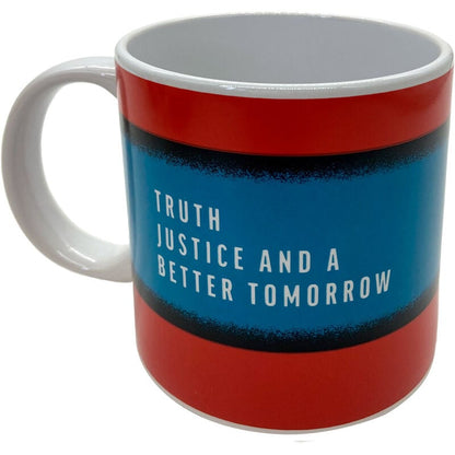 Taza de cerámica Superman DC Comics con escudo y asa blanca - 2