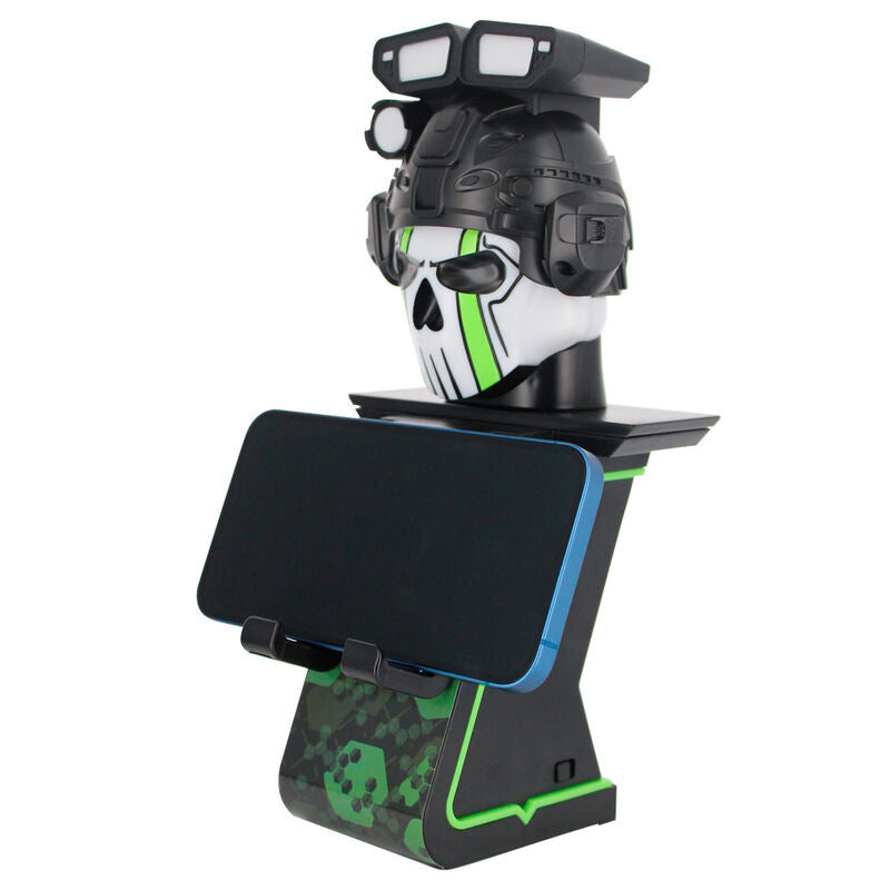 Soporte Cable Guy Call of Duty con figura de calavera en negro y verde - 3