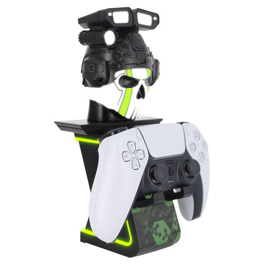Soporte Cable Guy Call of Duty con figura de calavera en negro y verde - 8