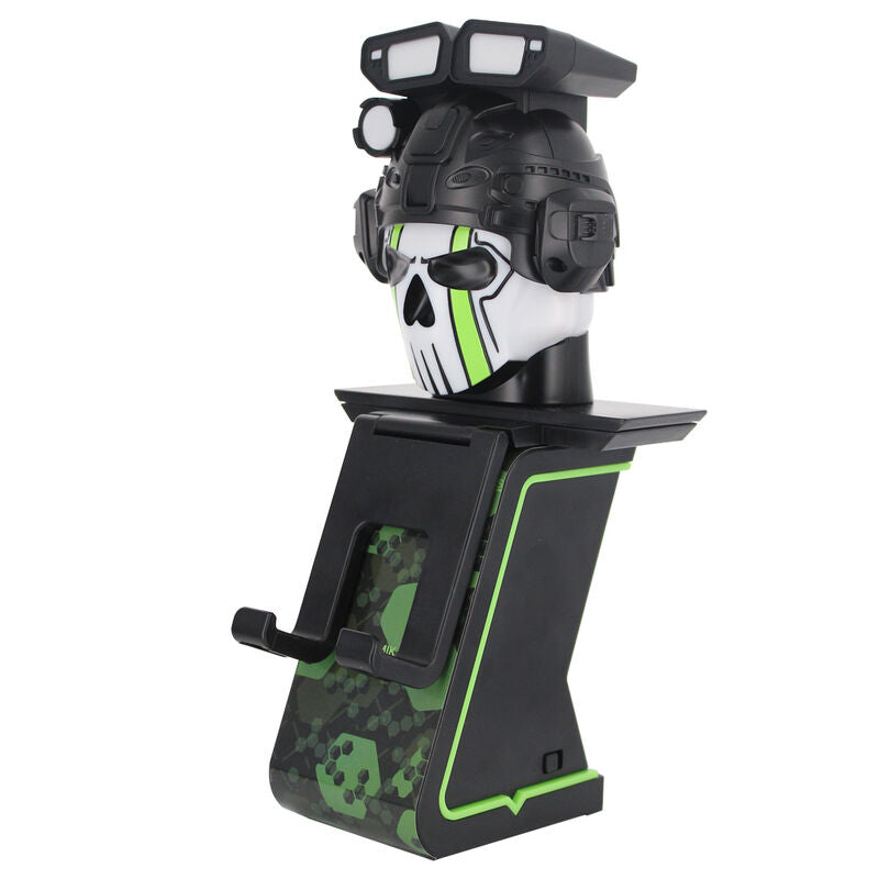 Soporte Cable Guy Call of Duty con figura de calavera en negro y verde - 9