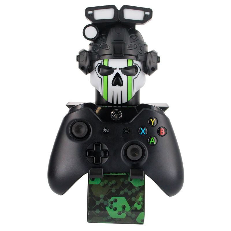 Soporte Cable Guy Call of Duty con figura de calavera en negro y verde - 13
