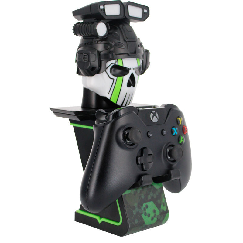 Soporte Cable Guy Call of Duty con figura de calavera en negro y verde - 14