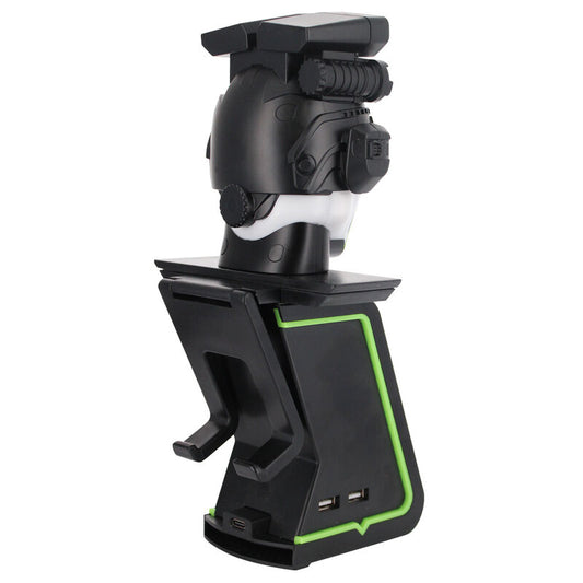 Soporte Cable Guy Call of Duty con figura de calavera en negro y verde - 15