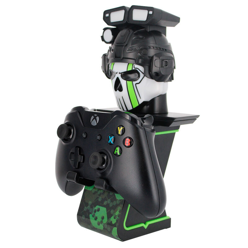 Soporte Cable Guy Call of Duty con figura de calavera en negro y verde - 17