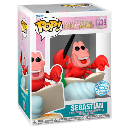 Figura Funko POP! de Sebastián de La Sirenita en caja con ventana