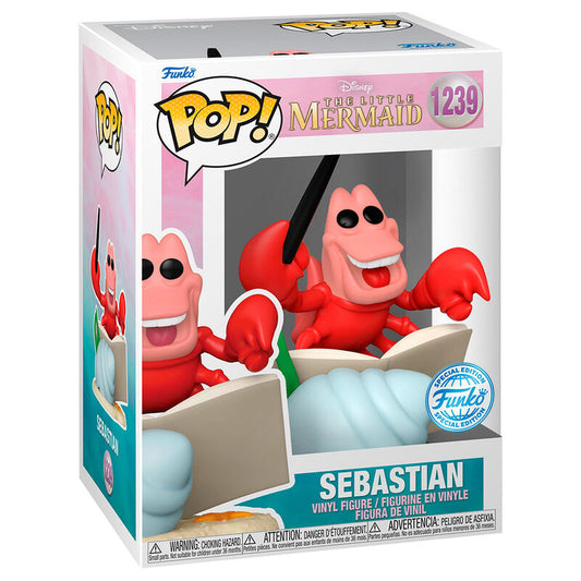 Figura Funko POP! de Sebastián de La Sirenita en caja con ventana