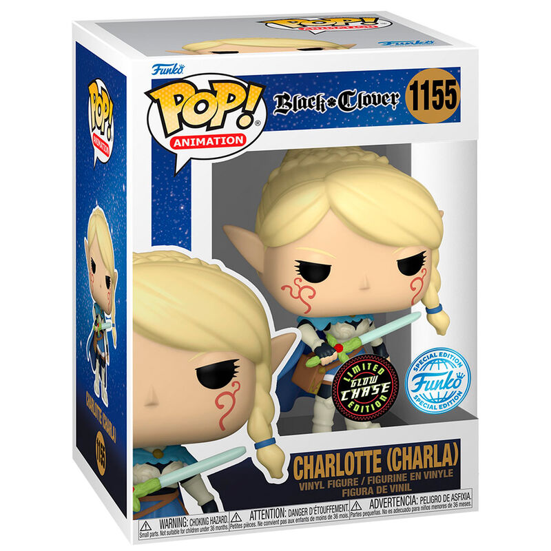 Figura Funko POP! de Charlotte de Black Clover en caja con ventana
