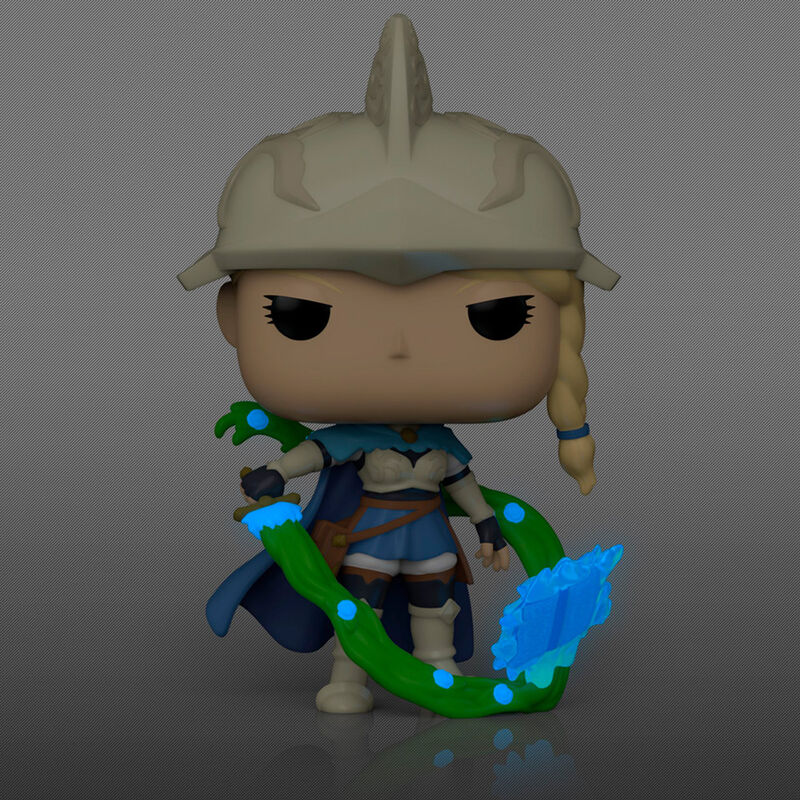 Figura Funko POP! de Charlotte de Black Clover con casco y efecto verde y azul - 2