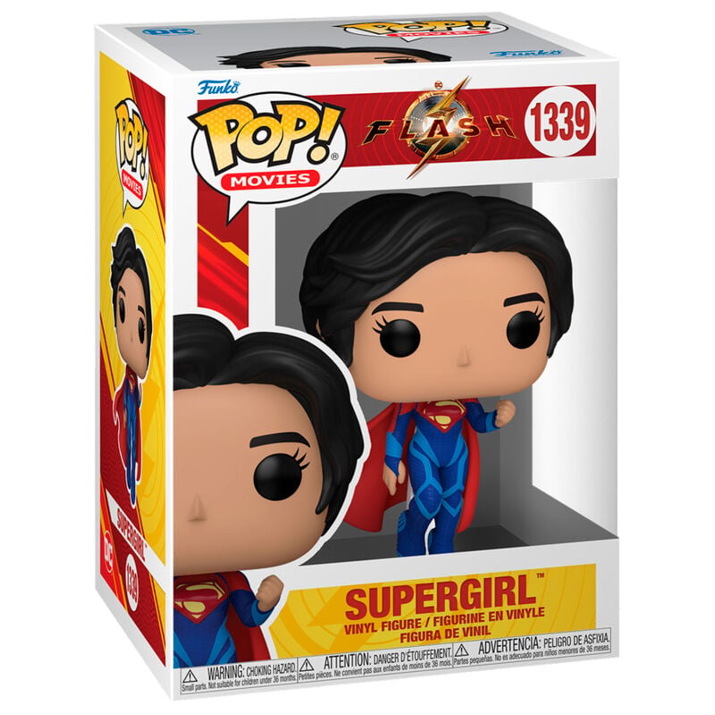 Figura Funko POP! de Supergirl con uniforme azul y capa roja - 3