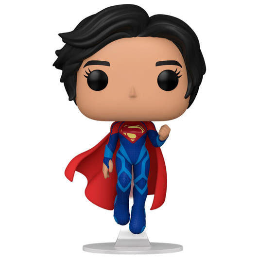 Figura Funko POP! de Supergirl con uniforme azul y capa roja