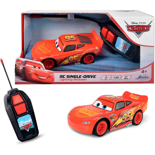 Coche radio control rojo de Rayo McQueen Cars Disney Pixar con mando
