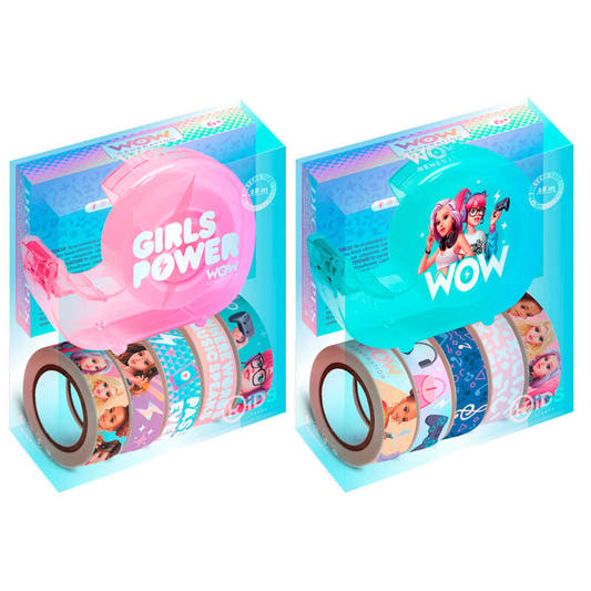 Blíster WOW Generation con seis cintas decorativas y dispensador
