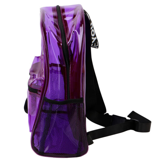 Mochila morada WOW Generation con bolsillo frontal y mensaje Follow Your Dreams - 2