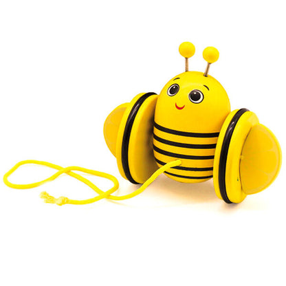 Arrastrador de madera Bizzy LemonBee de FROOTIMALS con forma de abeja - 2