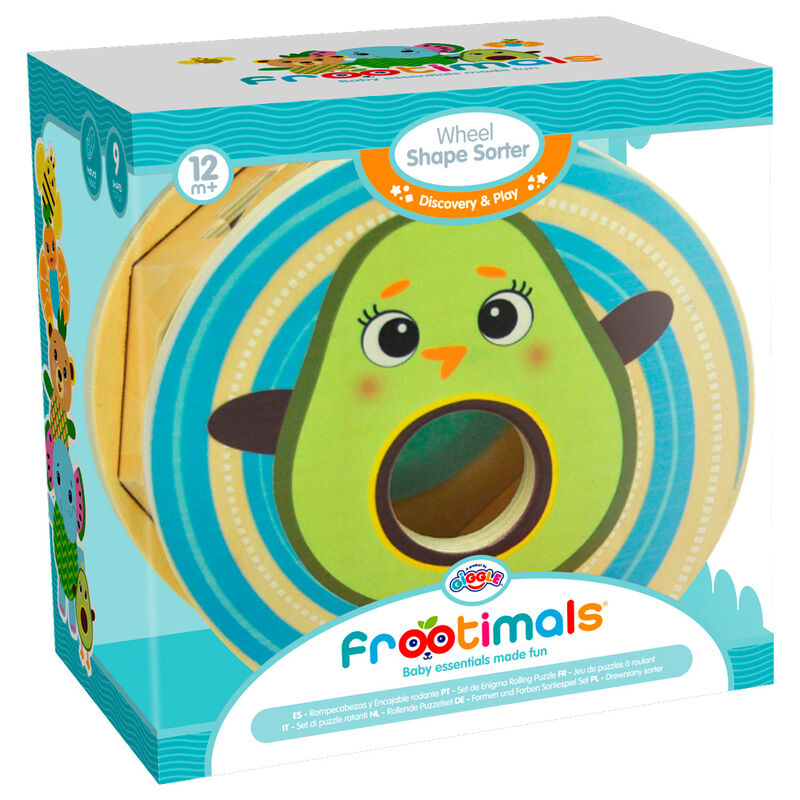 Rueda encajable de madera Frootimals Miss Pio Chickicado