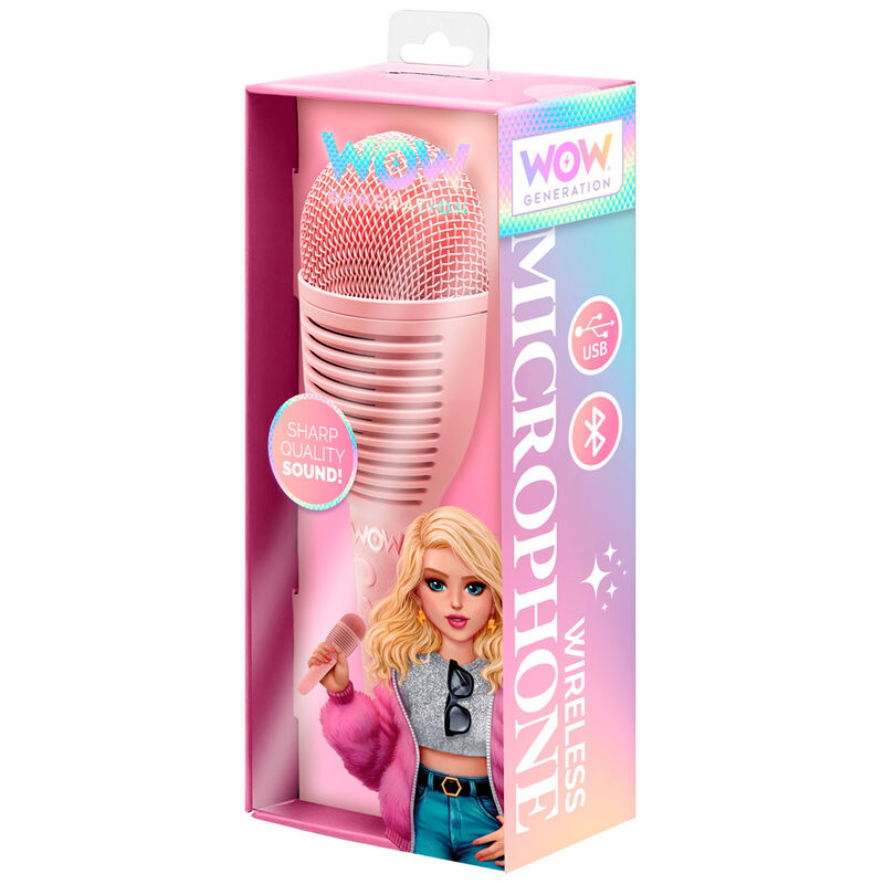 Micrófono grabadora rosa WOW Generation con Bluetooth - 2