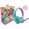 Auriculares inalámbricos WOW GENERATION en verde menta y morado con micrófono