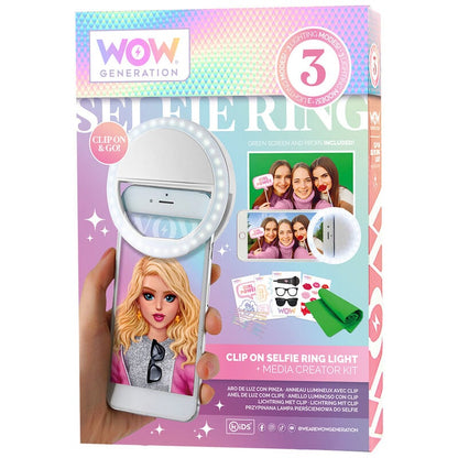 Kit de aro de luz WOW Generation con accesorios y fondo verde