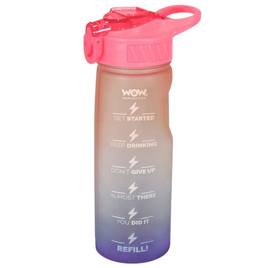 Cantimplora WOW GENERATION de 500 ml con degradado rosa y azul