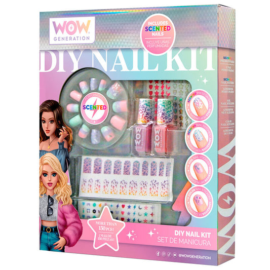 Set de manicura perfumada Wow Generation con uñas postizas, pintauñas y pegatinas - 3