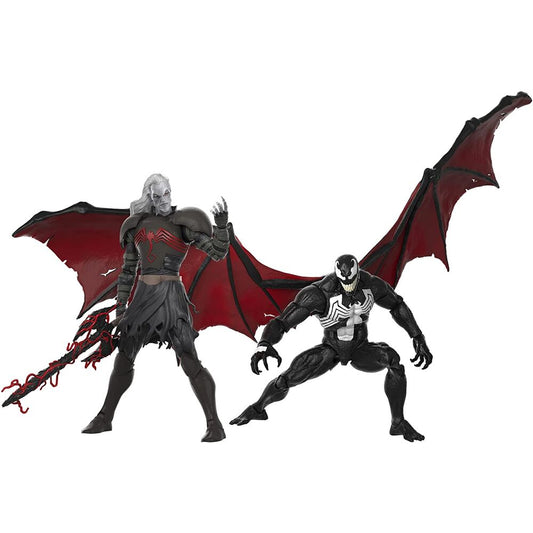 Blíster Marvel Legends con figuras articuladas de Knull y Venom