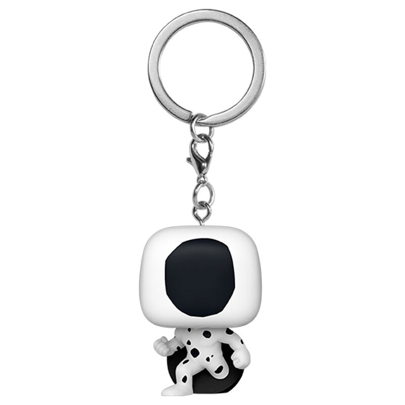 Llavero Funko Pocket POP! de The Spot en blanco y negro