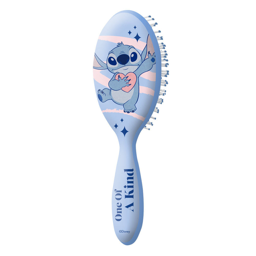 Cepillo de pelo Stitch Disney en diseño surtido azul y rosa - 2
