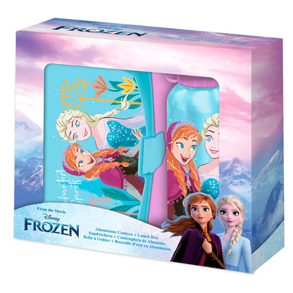 Set de sandwichera y cantimplora Frozen Disney con Anna y Elsa