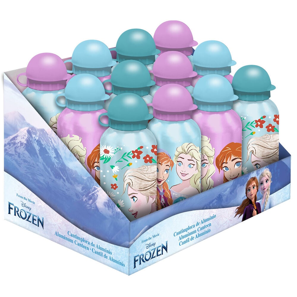 Cantimploras de aluminio Frozen Disney de 500 ml con diseños surtidos