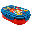 Sandwichera Paw Patrol azul y roja con cubierto