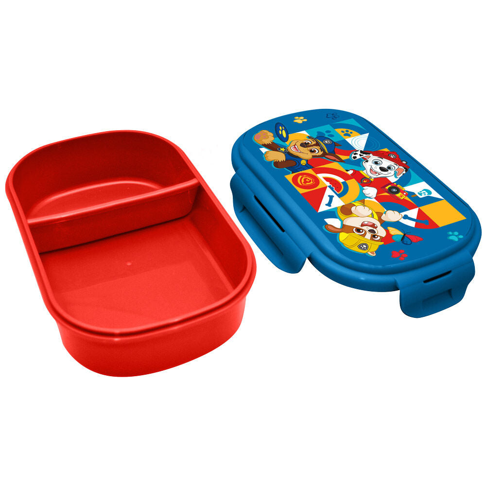 Sandwichera Paw Patrol azul y roja con cubierto - 3