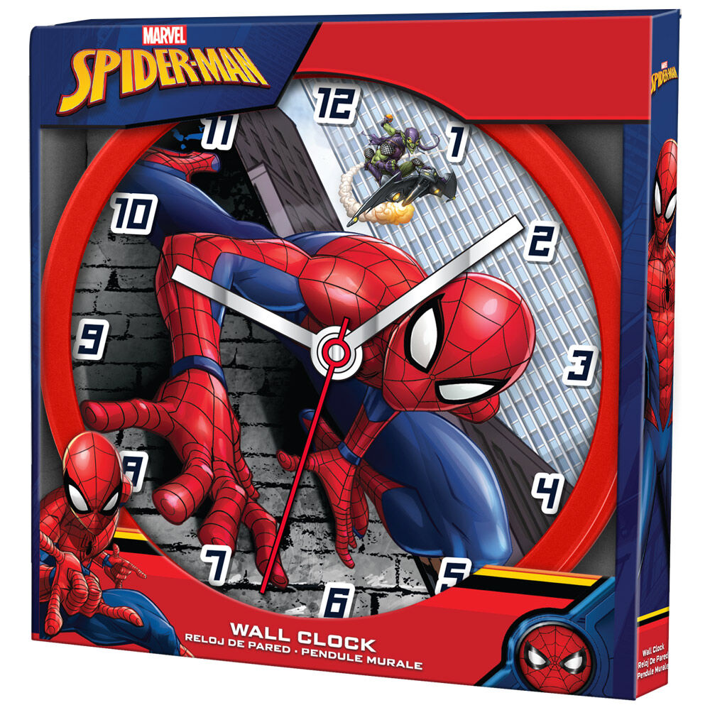 Reloj de pared Spider-Man Marvel de 25 cm
