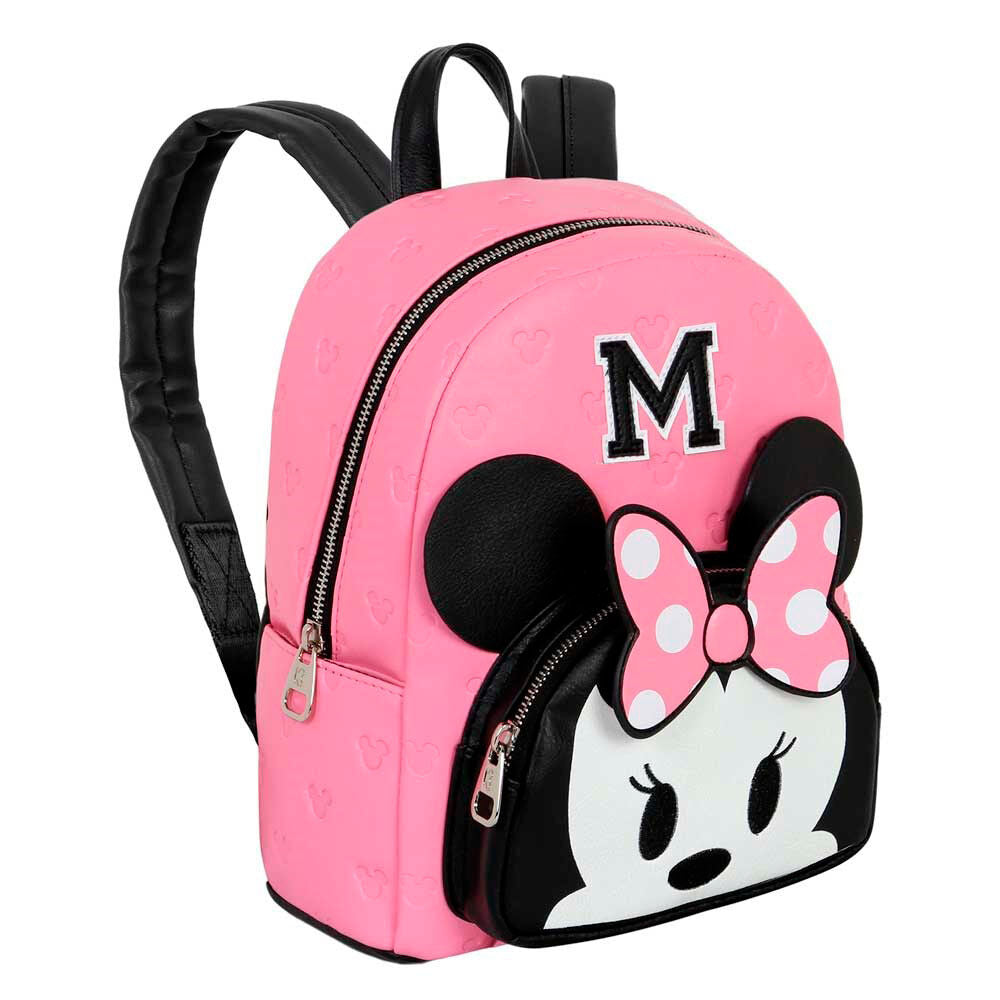 Mochila rosa de Minnie Disney con lazo de lunares - 3
