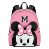 Mochila rosa de Minnie Disney con lazo de lunares